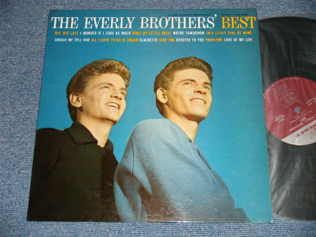 画像1: The EVERLY BROTHERS - The EVERLY BROTHERS' BEST  (Ex+++/Ex+++) / 1959 US ORIGINAL 1st Press "MAROON Label With METRONOME Logo" :MONO Used LP  