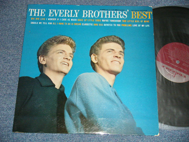 画像1: The EVERLY BROTHERS - The EVERLY BROTHERS' BEST : ORANGE PRINT on BACK COVER  (Ex+/Ex) / 1959 US ORIGINAL 1st Press "MAROON Label With METRONOME Logo" :MONO Used LP  