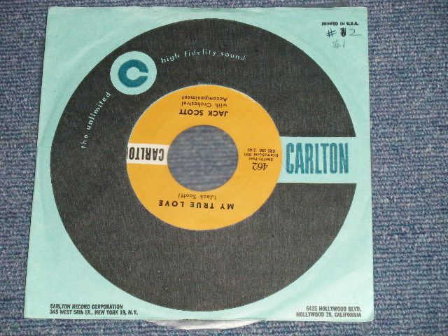 画像1: JACK SCOTT - MY TRUE LOVE : LEROY (MINT-/MINT- )  / 1958 US AMERICA ORIGINAL Used 7"Single