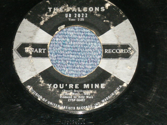画像1: The FALCONS - YOU'RE MINE : COUNTRY SHACK  ( VG++/VG++ )   / 1959 US AMERICA ORIGINAL   Used 7"45rpm Single 