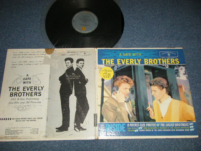 画像1: The EVERLY BROTHERS - A DATE WITH The EVERLY BROTHERS :NO YOUR WALLET OF sheet ( Matrix # A) R 8545  1B  B)R 8546  1C  ) ( Ex++, Ex-/Ex++ Looks:Ex)  /1960 US AMERICA ORIGINAL 1st Press "GRAY Label" MONO Used LP
