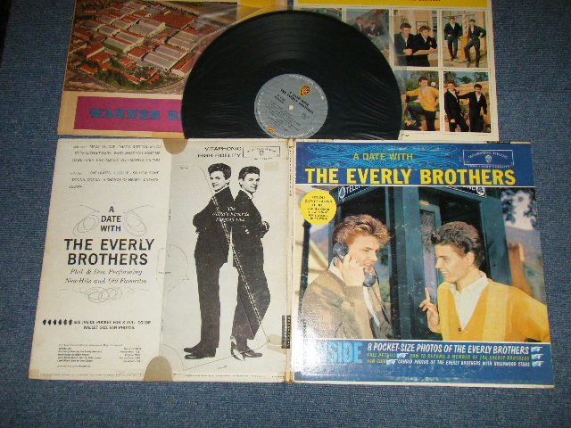 画像1: The EVERLY BROTHERS - A DATE WITH The EVERLY BROTHERS :With YOUR WALLET OF sheet ( Matrix #  A)W 1395 SIDE 1 8545    B)W 1395 SIDE 2 8546  ) ( Ex/Ex+++ )  /1960 US AMERICA ORIGINAL 1st Press "GRAY Label" MONO Used LP
