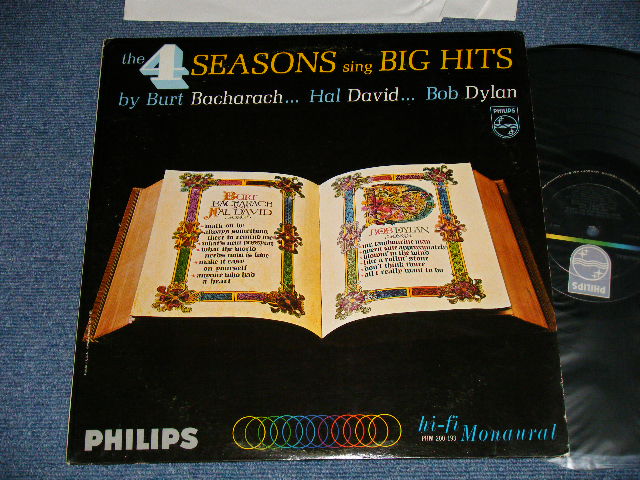 画像1: THE 4 FOUR SEASONS - SING BIG HITS by BURT BACHARACH, HAL DAVID... BOB DYLAN (Ex++/Ex+++)  / 1965 US AMERICA ORIGINAL MONO Used LP