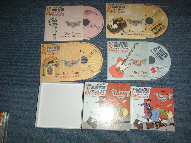 画像1: V.A. Omnibus - THE BEST OF Brylcreemed Boys & Beehived Birds : THE BIRTH OF BRITISH R&R 1950-57(MINT/MINT )  / 2008 UK ENGLAND  "4-CD's Box Set"  Used CD