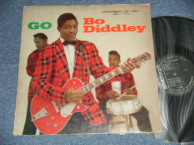 画像1: BO DIDDLEY -  GO BO DIDDLEY (Ex/Ex-  Looks:VG+++)  / 1959  US AMERICA ORIGINAL "Dark Black with Silver Print label"  MONO Used LP