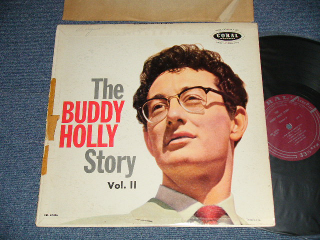 画像1: BUDDY HOLLY  - The BUDDY HOLLY STORY vol.ii 2 ( Ex/Ex Looks:VG+++, B-4,5:VG多ぺ）  / 1959 US ORIGINAL "MAROON  LABEL" MONO  Used LP  