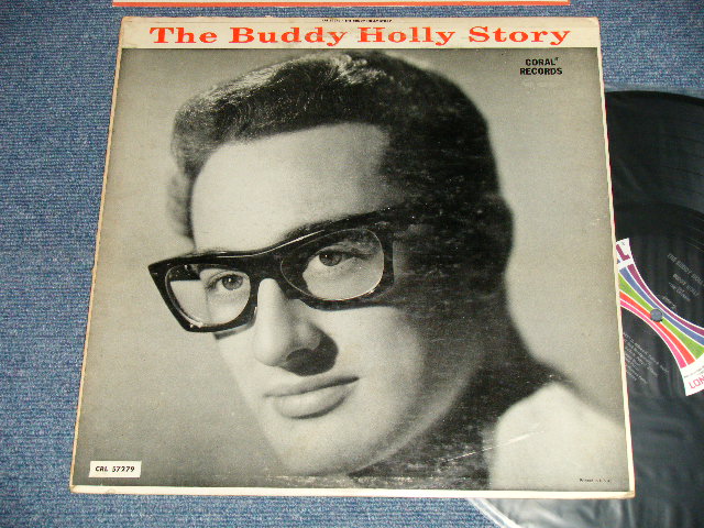 画像1: BUDDY HOLLY  - The BUDDY HOLLY STORY  (Ex++/MINT- EDSP)  / 1963 US REISSUE "BLACK with COLOR BAR LABEL" MONO  Used LP  