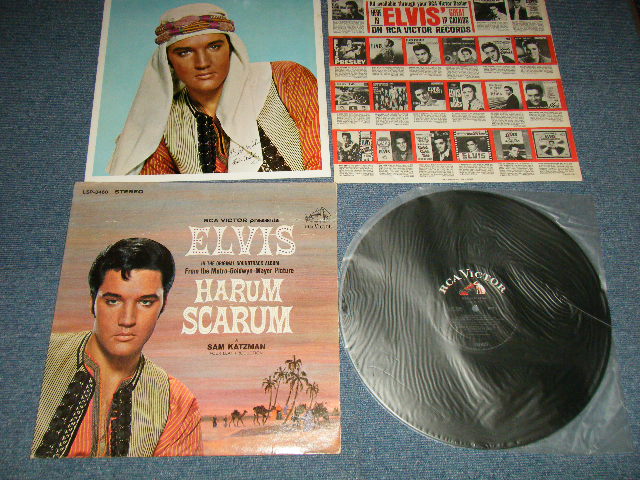 画像1: ELVIS PRESLEY - HARUM SCARUM :(with Bonus PHOTO) ( Matrix #  A)2S / B) 6S )  (Ex++/Ex+++ B-2:Ex) / 1965 US AMERICA ORIGINAL "WHITE RCA^Victor Logo on TOP, STEREO at BOTTOM Label"  STEREO Used LP