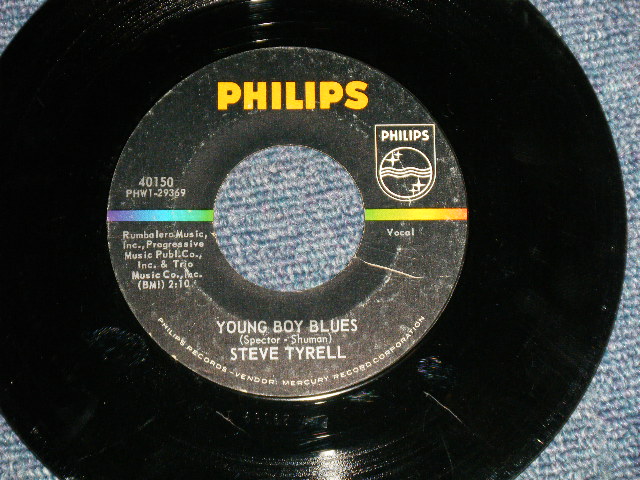 画像1: STEVE TYRELL - A) YOUNG BOY BLUES (Cover Song of PHIL SPECTOR) B)A BOY WITHOUT GIRL (VG+++/Ex+++; SCRATCH) / 1963 US AMERICA ORIGINAL  Used  7" Single 