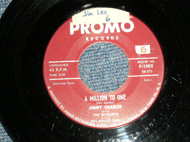 画像1: JIMMY CHARLES and The REVELLETTS with PHILL MEDLEYS ORCH. - A) A MILLION TO ONE  B) HOP SCOTCH HOP (Ex+/Ex+ TEAR, STOL) / 1960 US AMERICA Original Used 7" Single 