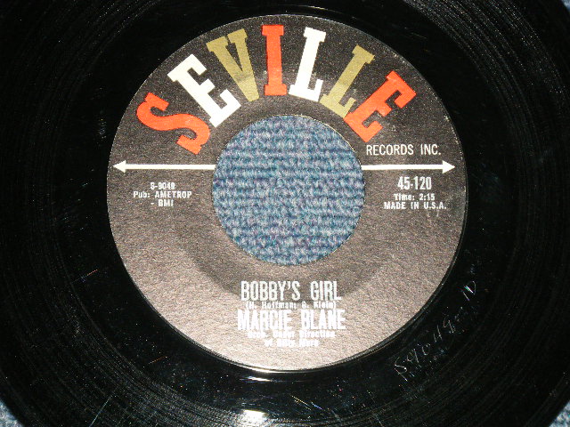 画像1: MARCIE BLANE -  A) BOBBY'S GIRL ( DEBUT SONG )  : B) A TIME TO DREAM (Ex++/Ex+ Looks:VG+++)  / 1962 US AMERICA ORIGINAL Used 7"SINGLE 
