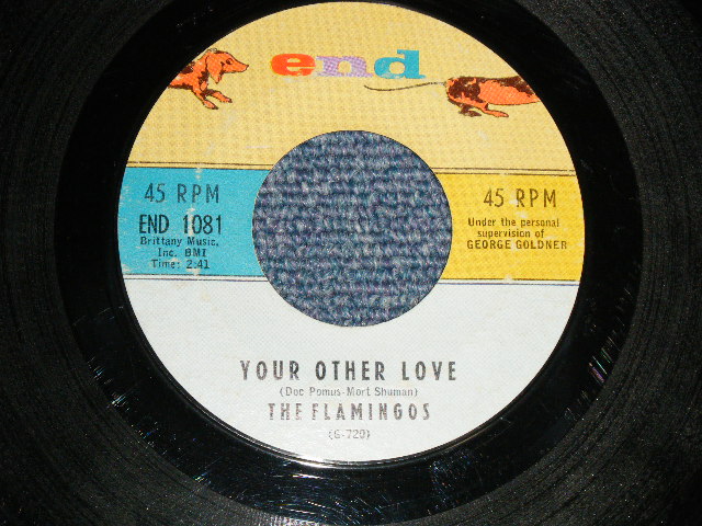 画像1: THE FLAMINGOS - A) YOUR OTHER LOVE  B) LOVERS GOTTA CRY (Ex++/Ex+++) / 1960 US AMERICA ORIGINAL Used 7" inch SINGLE 