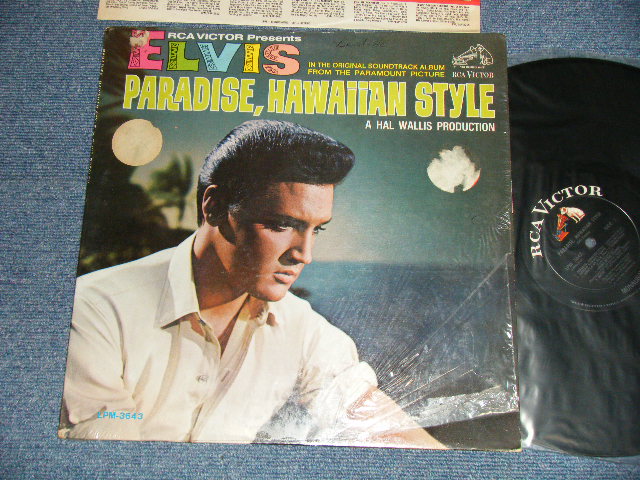 画像1: ELVIS PRESLEY - PARADISE HAWAIIAN STYLE (MATRIX # A) TPRM 3844-2S   B) TPRM 3845-2S   )  (MINT-/MINT- B-1:Ex+++) / 1966 US AMERICA ORIGINAL 1st Press "WHITE RCA VICTOR MONAURAL at bottom Label" MONO Used LP