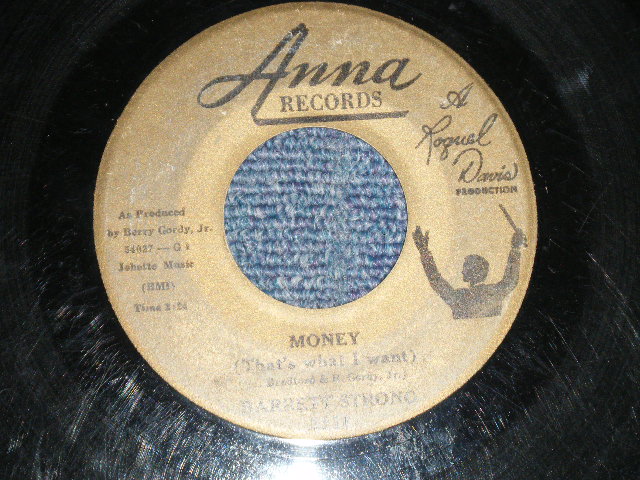 画像1: BARRETT STRONG - A) MONEY (That's What I Want)  B) OH I APOLOGIZE   (VG++/VG++) / 1960 US AMERICA Original Used 7" inch Single  