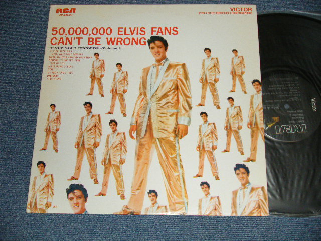 画像1: ELVIS PRESLEY - ELVIS' GOLDEN RECORDS - VOL.2 : 50,000,000 ELVIS FANS CAN'T BE WRONG (Ex++/MINT-) / US AMERICA REISSUE "BLACK Label"  STEREO Used LP