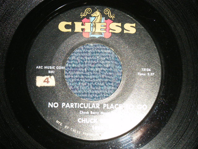 画像1: CHUCK BERRY - A) NO PARTICULAR PLACE TO GO  B) YOU TWO (Ex+/Ex+)   / 1964 US ORIGINAL Used 7" inch SINGLE 