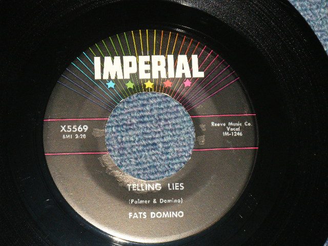 画像1: FATS DOMINO -  A) TELLING LIES  B)WHEN THE SAINTS GO MARCHING IN ( Ex+++/Ex+++STOL )  / 1958 US AMERICA ORIGINAL Used 7" Single 