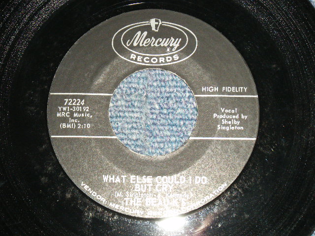 画像1: The BEAU-K'S - A) WHAT ELSE COULD I DO BUT CRY  B) A ROSE AND A STAR (Ex++/Ex++) / 1963 US AMERICA ORIGINAL Used 7" 45 rpm SINGLE 