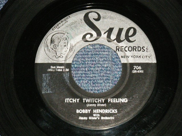 画像1: BOBBY HENDRICKS - A) ITCHY TWIGHT FEELING B)A THOUSAND DREAMS (VG+++/VG+++) / 1958 US AMERICA Original Used 7" inch Single  