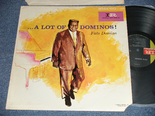 画像1: FATS DOMINO - ...A LOTS OF DOMINOS (Ex++/Ex+++  Cut out ) /1967 Version US AMERICA  "BLACK with GREEN Label"  STEREO  Used  LP 