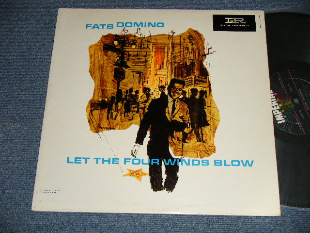 画像1: FATS DOMINO - LET THE FOUR WINDS BLOW (Ex++/Ex+++)  / 1961 US AMERICA ORIGINAL 1st press "BLACK with COLORED STARS at TOP Label"  MONO Used  LP 