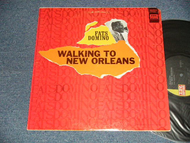 画像1: FATS DOMINO - WALKING TO NEW ORLEANS (Ex+/Ex++ B-1, 2: VG++++  Cutout) /1967 Version US AMERICA 3rd Press "BLACK with GREEN Label"  STEREO  Used  LP 