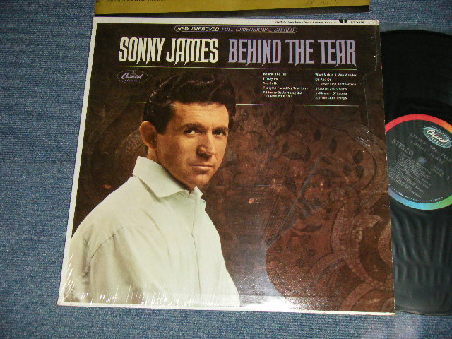 画像1: SONNY JAMES - BEHIND THE TEAR (MINT-/MINT- EDSP) / 1965 US AMERICA ORIGINAL "BLACK with RAINBOW CAPITOL Logo on Top Label" STEREO Used LP