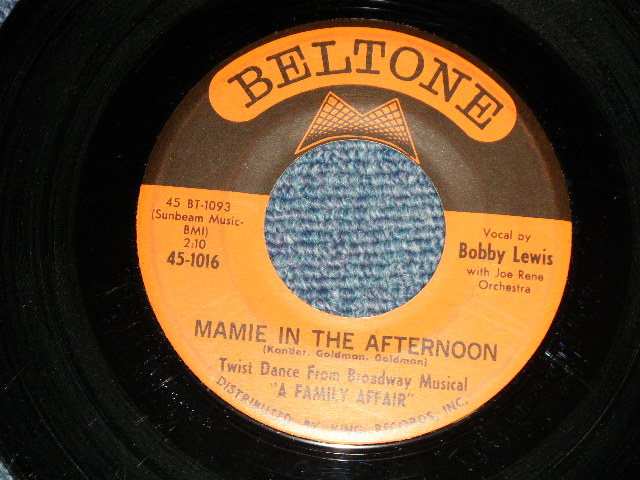 画像1: BOBBY LEWIS - A) MAMIE IN THE AFTERNOON  B) YES, OH YES, IT DID  (Ex+/Ex+)   / 1961 US ORIGINAL Used 7" inch SINGLE 