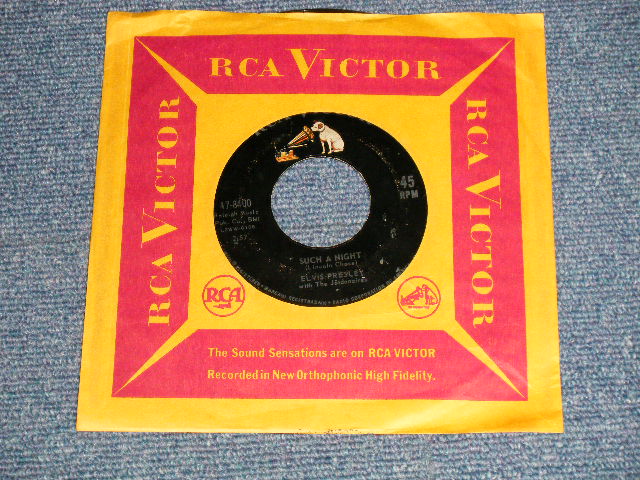 画像1: ELVIS PRESLEY - A) SUCH A NIGHT  B) NEVER ENDING (Ex+/Ex+) / 1964 US AMERICA ORIGINAL Used 7" Single 