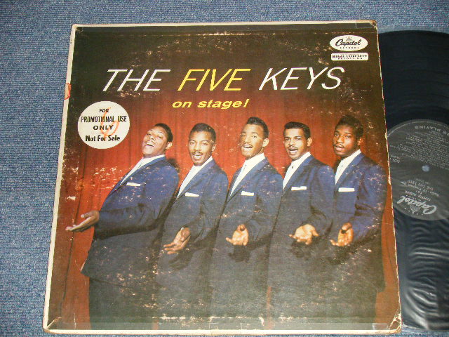 画像1: THE FIVE KEYS - THE FANTASTIC ON STAGE! (Ex/Ex++  EDSP, WOBC, ) / 1957 US AMERICA ORIGINAL "PROMO BLACK Label"  Mono Used LP 