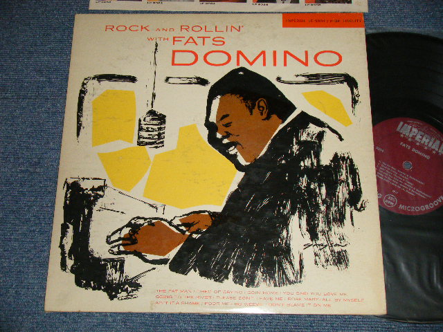 画像1: FATS DOMINO - ROCK AND ROLL WITH FATS DOMINO (Ex++/Ex+++)/ 1956 US AMERICA ORIGINAL "1st press MAROON Label" MONO Used LP 