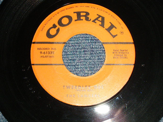 画像1: The LANCERS - A) TWEEDLEE DEE B) OPEN UP YOUR HEART (Ex++/Ex++) / 1954 US AMERICA ORIGINAL Used 7" Single  