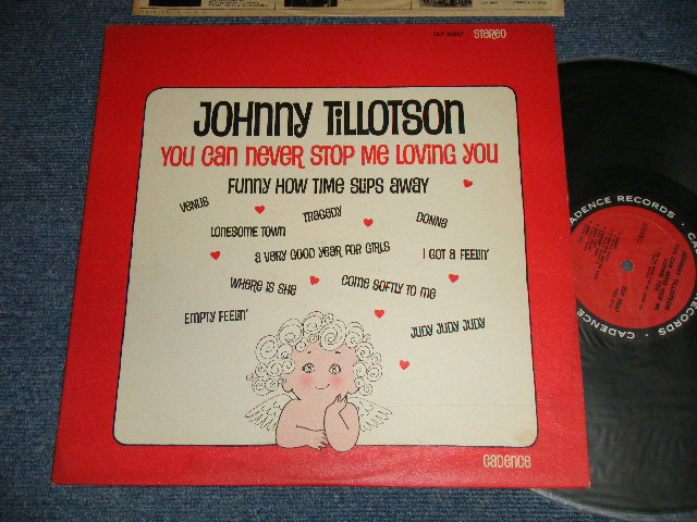 画像1: JOHNNY TILLOTSON - YOU CAN NEVER STOP ME LOVING YOU (Ex+++, Ex+/Ex+++ WEAR)  /1963 US AMERICA ORIGINAL 1st Press "RED with BLACK RING" Label Stereo Used LP  