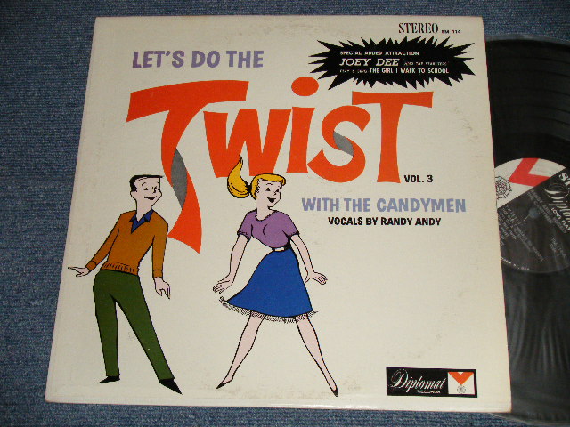画像1: The CANDYMEN Vocals By Randy Andy‎ with JOEY DEE AND HIS STARLITERS - LET'S DO THE TWIST VOL.3 with The CANDYMEN (Ex++/Ex++)/ 1962 US AMERICA ORIGINAL STEREO Used LP  