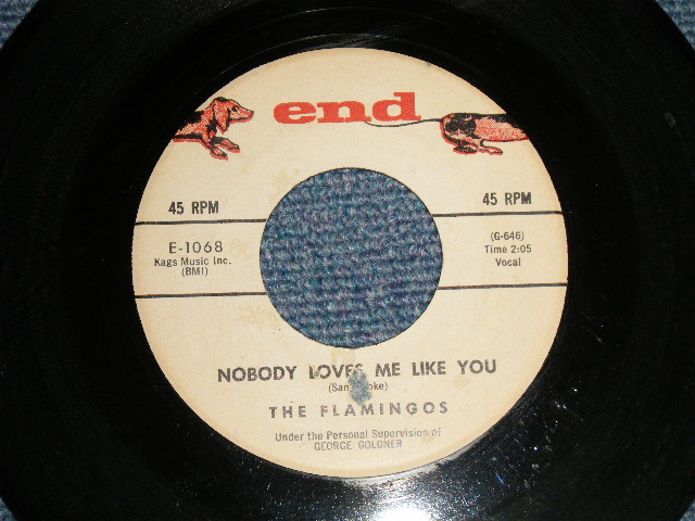 画像1: THE FLAMINGOS - A) NOBODY LOVES ME LIKE YOU  B) BESAME MUCHO (Ex/Ex) / 1960 US AMERICA ORIGINAL Used 7" inch SINGLE 