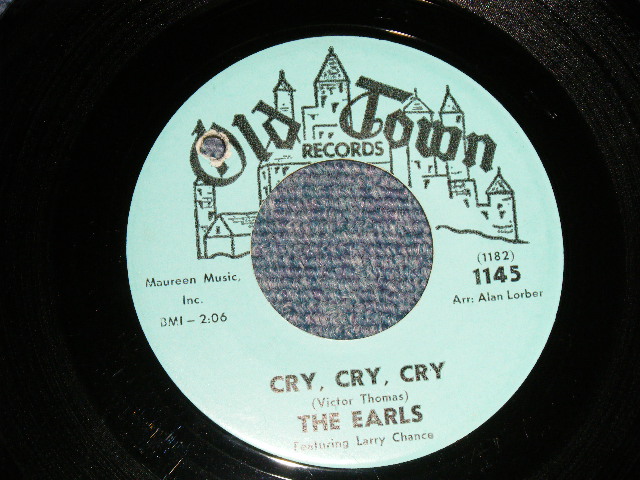 画像1: THE EARLS - A) CRY, CRY, CRY  B) KISSING (Ex++/Ex++ BB) / 1963 US AMERICA ORIGINAL Used 7" inch SINGLE 