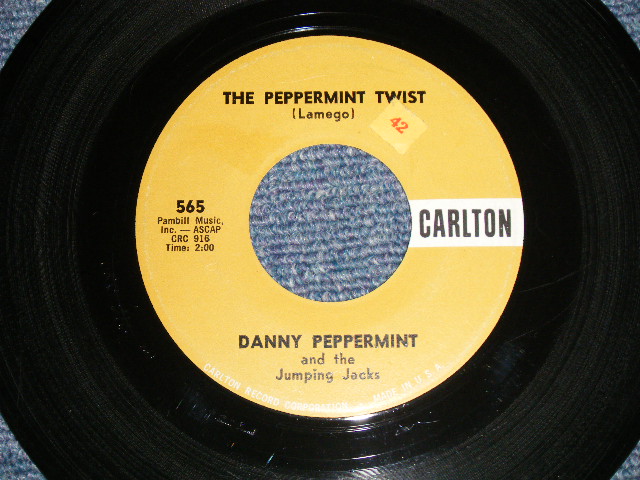 画像1: DANNY PEPPERMINT and The JUMPIMNG JACKS - A) THE PEPPERMINT TWIS  B) SOMEBUDY ELSE IS TAKING MY PLACE  (Ex+++/Ex+++)   / 1961 US AMERICA ORIGINAL Used 7" SINGLE 