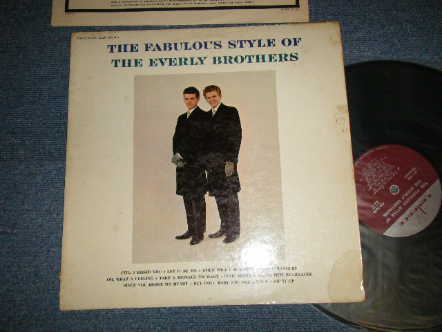 画像1: THE EVERLY BROTHERS - The FABULOUS STYLE OF The EVERLY BROTHERS (Matrix #A)L90P-2201▵2561 B)L90P-2202 ▵2561-x)(Ex, VG+++/VG++ EDSP) / 1963 US ORIGINAL "MAROON Label" MONO Used LP  
