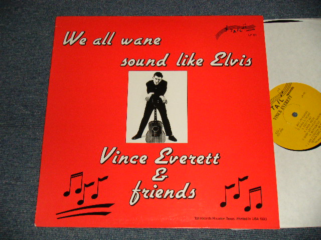 画像1: VINCEEVERETT & FRIENDS / Various / - WE ALL WANE SOUND LIKE ELVIS  (NEW) / 1993 SWEDEN ORIGINAL "Brand New" LP