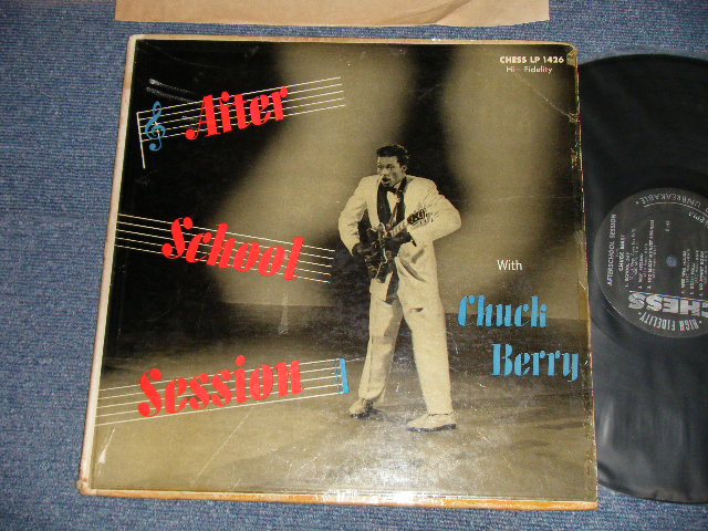 画像1: CHUCK BERRY -  AFTER SCHOOL SESSION (Ex/Ex WOFC, TAPE SEAM) / 1957 US ORIGINAL "HEAVY Weight" " BLACK With SILVER Print Label" MONO Used LP 
