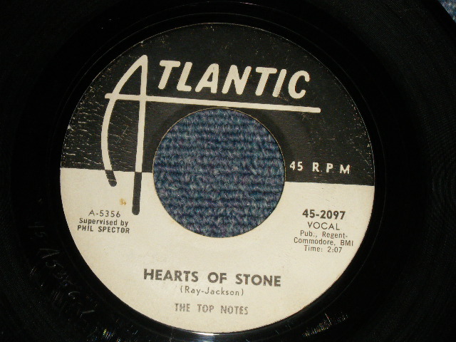 画像1: The Top Notes  - A)Hearts Of Stone  B)The Basic Things (Ex+/Ex+) / 1961 US AMERICA ORIGINAL "WHITE LABEL PROMO" Used 7" Single