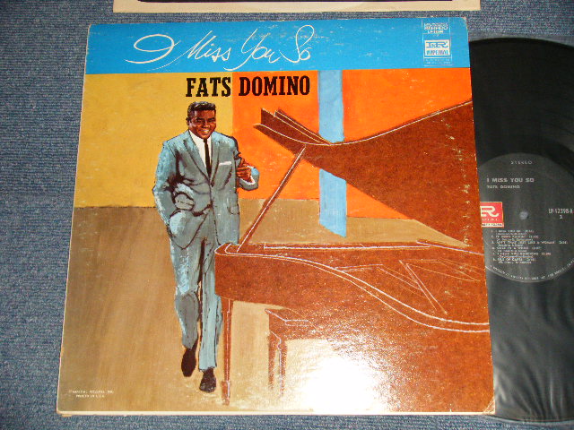 画像1: FATS DOMINO - I MISS YOU SO (Ex++/MINT-) /1968 US AMERICA ORIGINAL 1st press "BLACK with GREEN Label"  STEREO Used  LP 