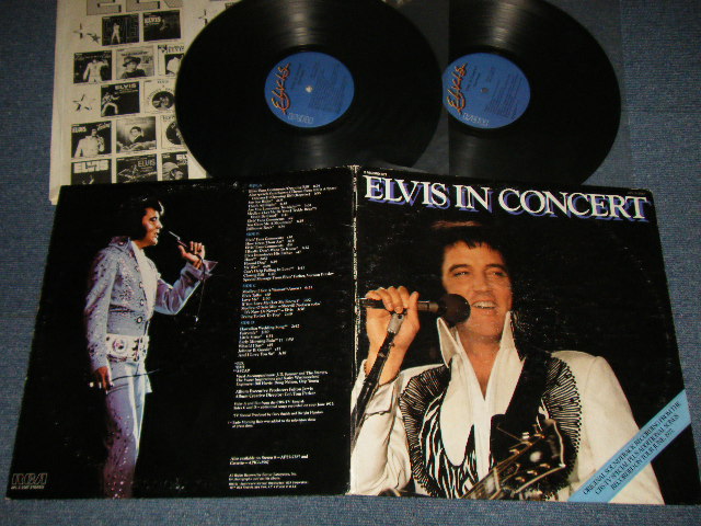 画像1: ELVIS PRESLEY - IN CONCERT (Ex+/Ex++) / 1977 US AMERICA ORIGINAL Used 2-LP's 