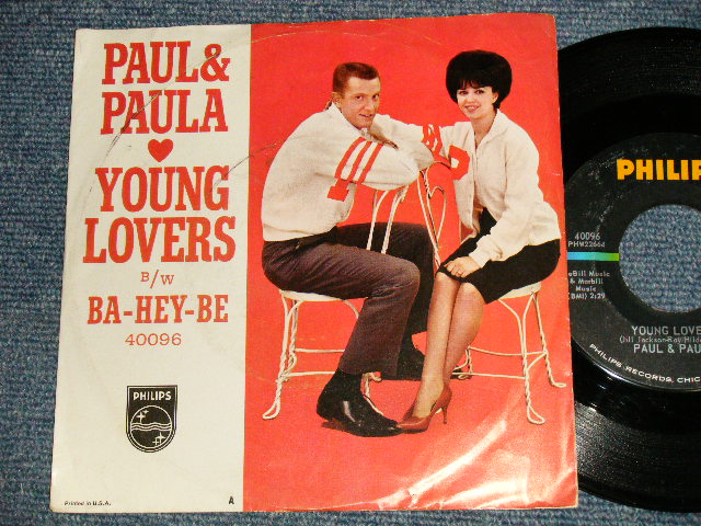 画像1: PAUL & PAULA - A)YOUNG LOVERS   B)BA-HEY-BE (Ex++/Ex++) / 1963 US AMERICA ORIGINAL Used 7" SINGLE With PICTURE SLEEVE 