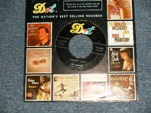 画像1: TAB HUNTER - A)YOUNG LOVE  B)RED SAILS THE SUNSET (Ex++/Ex++) / 1956 US AMERICA ORIGINAL Used 7" 45rpm Single 