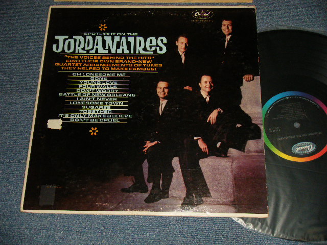 画像1: The JORDANAIRES (Backing Vocals of ELVIS PRESLEY) -  SPOTLIGHT ON The JORDANAIRES (Ex-, Ex+/Ex++, A-6:VG++) /1960 US AMERICA ORIGINAL 1st Press "BLACK with RAINBOW RING 'CAPITOL' Logon on TOP Label" MONO Used LP