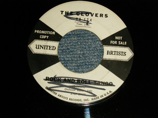 画像1: THE CLOVERS - A) ROCK AND ROLL TANGO   B)OLD BLACK MAGIC (Ex++/Ex++ WOL) / 1959 US AMERICA ORIGINAL "WHITE LABEL PROMO" Used 7" Single 