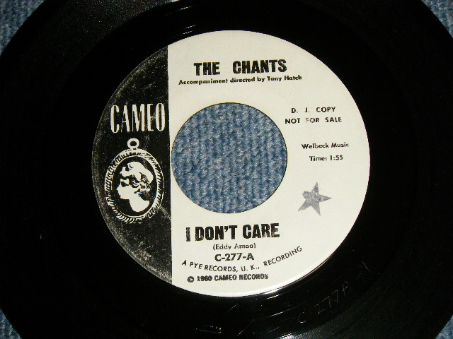 画像1: The CHANTS - A) I DON'T CARE    B) COME GO WITH ME (Ex+/Ex+ STPOL) / 1638 US AMERICA ORIGINAL "WHITE LABEL PROMO"  Used 7" 45rpm  Single 