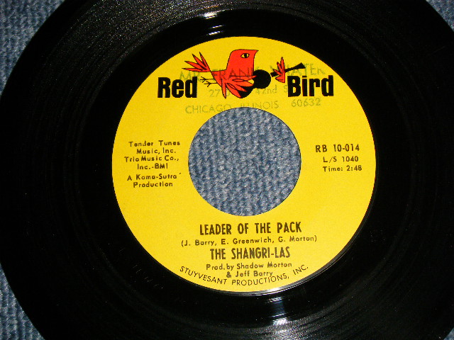 画像1: THE SHANGRI-LAS - LEADER OF THE PACK (Ex/Ex CRACK ひび割れ, STPOL)  / 1964 US AMERICA ORIGINAL Used 7" Single  