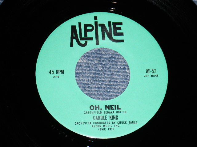 画像1: CAROLE KING - A) OH NEIL B) VERY SPECIAL BOY (NEW) / 1990's JAPAN REISSUE "BRAND NEW" 7" SINGLE